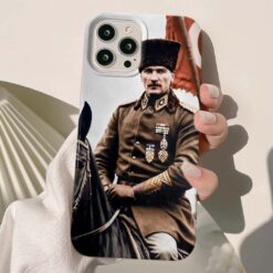 Mustafa Kemal Atatürk Baskılı Silikon Telefon Kılıfı