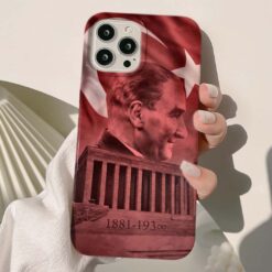 Mustafa Kemal Atatürk Baskılı Silikon Telefon Kılıfı