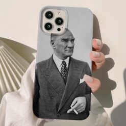 Mustafa Kemal Atatürk Baskılı Silikon Telefon Kılıfı