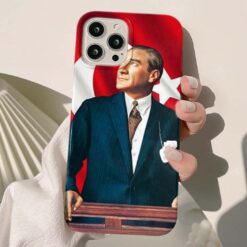 Mustafa Kemal Atatürk Baskılı Silikon Telefon Kılıfı