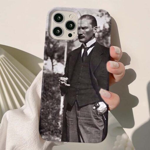 Mustafa Kemal Atatürk Baskılı Silikon Telefon Kılıfı