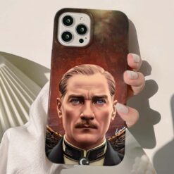 Mustafa Kemal Atatürk Baskılı Silikon Telefon Kılıfı