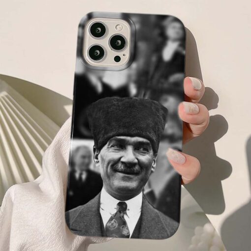 Mustafa Kemal Atatürk Baskılı Silikon Telefon Kılıfı