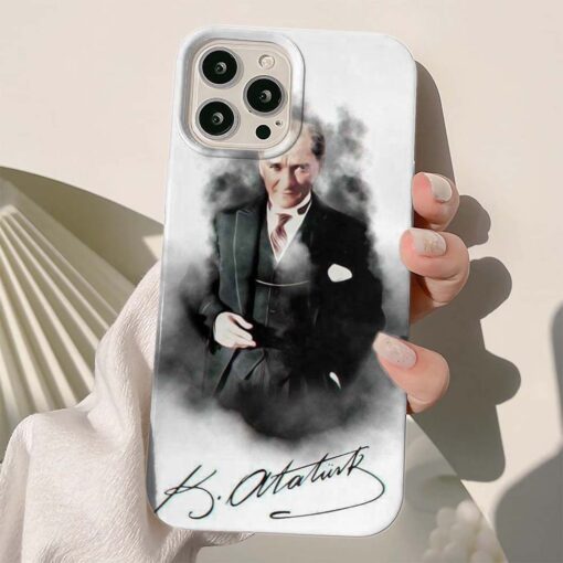 Mustafa Kemal Atatürk Baskılı Silikon Telefon Kılıfı