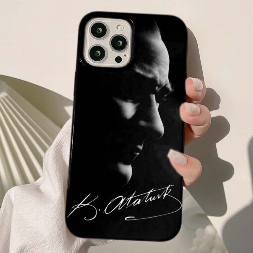 Mustafa Kemal Atatürk Baskılı Silikon Telefon Kılıfı
