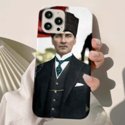 Mustafa Kemal Atatürk Baskılı Silikon Telefon Kılıfı