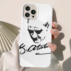 Mustafa Kemal Atatürk Baskılı Silikon Telefon Kılıfı