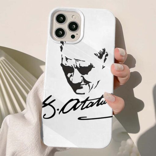 Mustafa Kemal Atatürk Baskılı Silikon Telefon Kılıfı