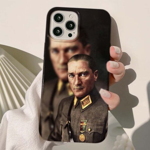 Mustafa Kemal Atatürk Baskılı Silikon Telefon Kılıfı