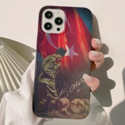 Mustafa Kemal Atatürk Baskılı Silikon Telefon Kılıfı