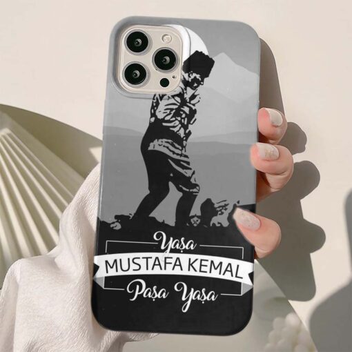 Mustafa Kemal Atatürk Baskılı Silikon Telefon Kılıfı