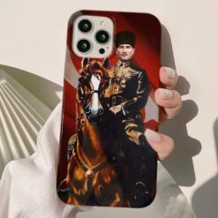 Mustafa Kemal Atatürk Baskılı Silikon Telefon Kılıfı