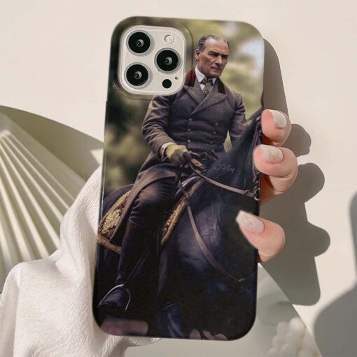 Mustafa Kemal Atatürk Baskılı Silikon Telefon Kılıfı