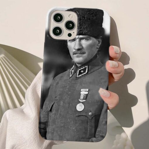 Mustafa Kemal Atatürk Baskılı Silikon Telefon Kılıfı