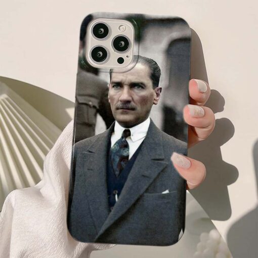 Mustafa Kemal Atatürk Baskılı Silikon Telefon Kılıfı