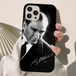 Mustafa Kemal Atatürk Baskılı Silikon Telefon Kılıfı