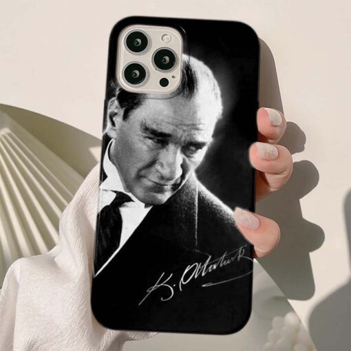Mustafa Kemal Atatürk Baskılı Silikon Telefon Kılıfı
