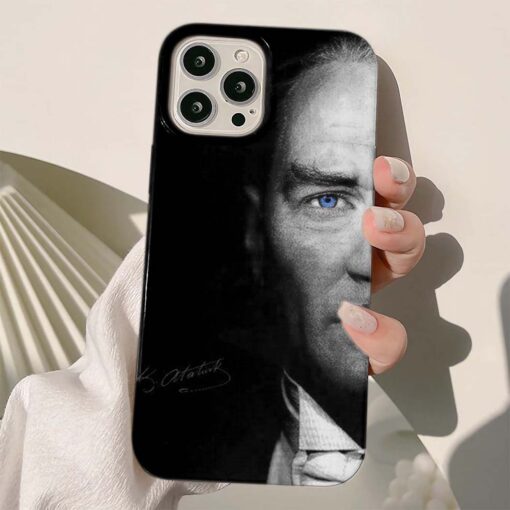 Mustafa Kemal Atatürk Baskılı Silikon Telefon Kılıfı