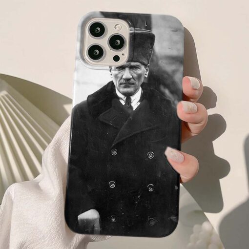 Mustafa Kemal Atatürk Baskılı Silikon Telefon Kılıfı