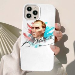 Mustafa Kemal Atatürk Baskılı Silikon Telefon Kılıfı