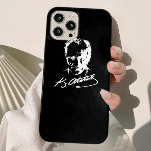 Mustafa Kemal Atatürk Baskılı Silikon Telefon Kılıfı