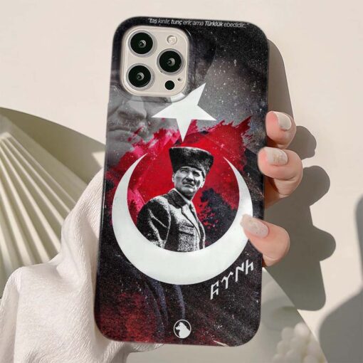 Mustafa Kemal Atatürk Baskılı Silikon Telefon Kılıfı