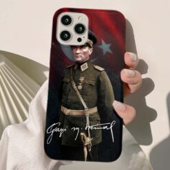 Mustafa Kemal Atatürk Baskılı Silikon Telefon Kılıfı