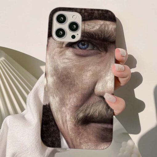 Mustafa Kemal Atatürk Baskılı Silikon Telefon Kılıfı