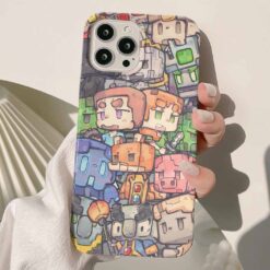 Minecraft Baskılı Silikon Telefon Kılıfı