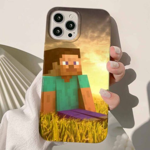 Minecraft Baskılı Silikon Telefon Kılıfı