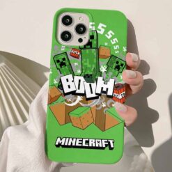 Minecraft Baskılı Silikon Telefon Kılıfı
