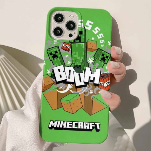 Minecraft Baskılı Silikon Telefon Kılıfı