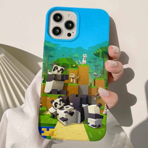 Minecraft Baskılı Silikon Telefon Kılıfı
