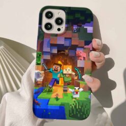 Minecraft Baskılı Silikon Telefon Kılıfı