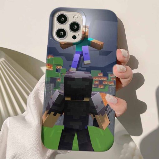 Minecraft Baskılı Silikon Telefon Kılıfı