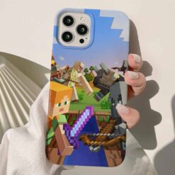 Minecraft Baskılı Silikon Telefon Kılıfı