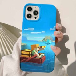 Minecraft Baskılı Silikon Telefon Kılıfı