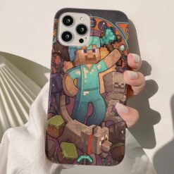 Minecraft Baskılı Silikon Telefon Kılıfı