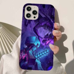 Minecraft Baskılı Silikon Telefon Kılıfı