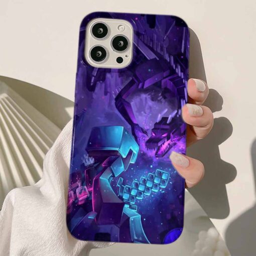 Minecraft Baskılı Silikon Telefon Kılıfı
