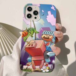 Minecraft Baskılı Silikon Telefon Kılıfı