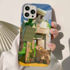 Minecraft Baskılı Silikon Telefon Kılıfı