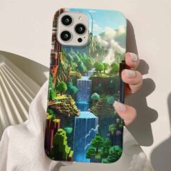Minecraft Baskılı Silikon Telefon Kılıfı