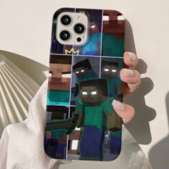 Minecraft Baskılı Silikon Telefon Kılıfı