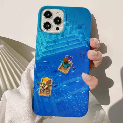 Minecraft Baskılı Silikon Telefon Kılıfı