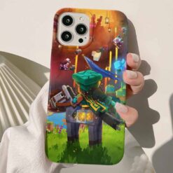 Minecraft Baskılı Silikon Telefon Kılıfı