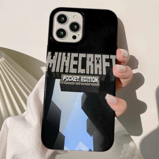 Minecraft Baskılı Silikon Telefon Kılıfı