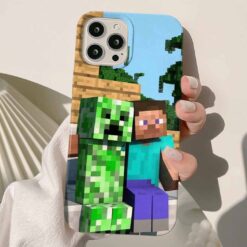 Minecraft Baskılı Silikon Telefon Kılıfı