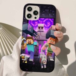 Minecraft Baskılı Silikon Telefon Kılıfı