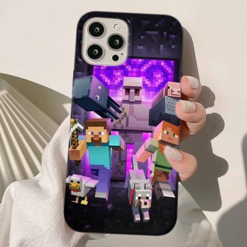 Minecraft Baskılı Silikon Telefon Kılıfı